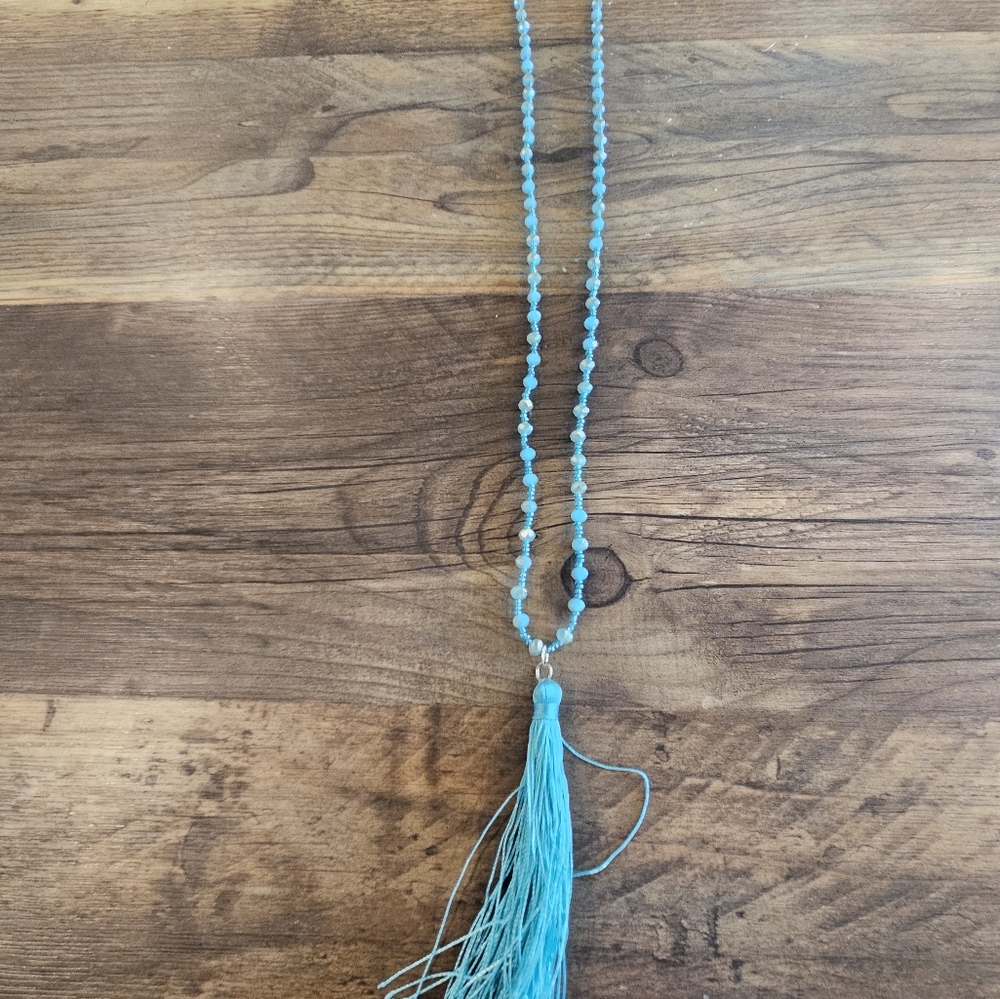 Teal necklace